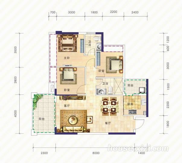 西子 惠州新房 博罗县楼盘 和兴家园 查看原图 和兴家园 5栋 03户型